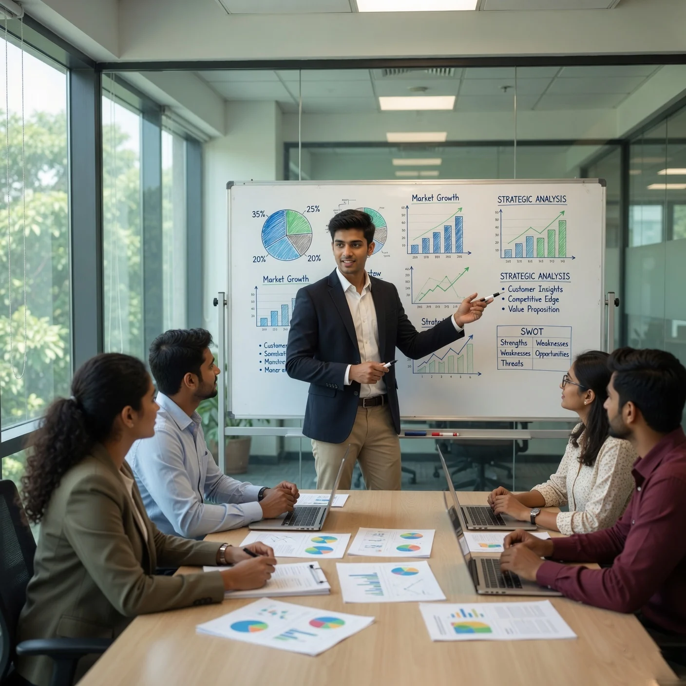 Business leader presenting